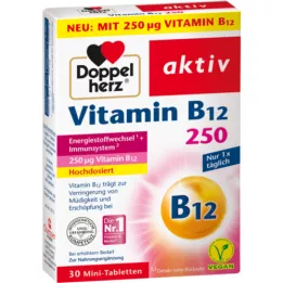 DOPPELHERZ Witamina B12 250 Aktywne tabletki, 30 szt