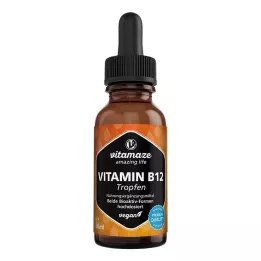 VITAMIN B12 100 µg krople wegańskie o dużej dawce, 50 ml