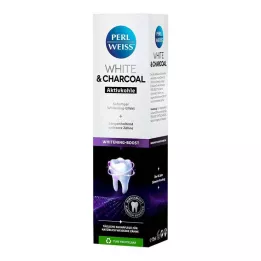 PERLWEISS White &amp; Pasta do zębów węglowych, 75 ml