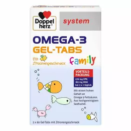 DOPPELHERZ Omega-3 Gel-Tabs system rodzinny, 120 szt