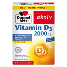 DOPPELHERZ Witamina D3 2000 I.E. tabletki, 50 szt