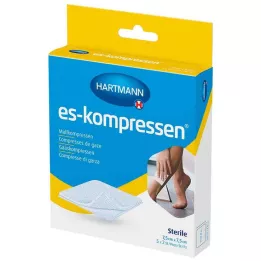ES-KOMPRESSEN jałowe 7,5x7,5 cm 8-nitkowe 17-nitkowe, 5X2 szt