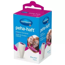 PEHA-HAFT Bandaż mocujący bez lateksu 8 cm x 4 m OTC, 1 szt