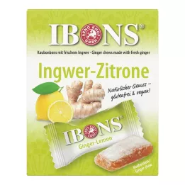 IBONS Cukierki do żucia o smaku imbiru i cytryny, 60 g