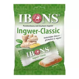 IBONS Cukierki do żucia Ginger Classic w torebce, 92 g