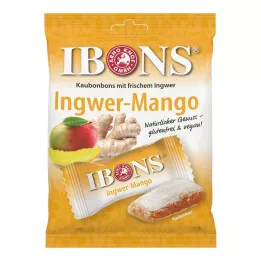 IBONS Cukierki do żucia o smaku imbiru i mango, 92 g