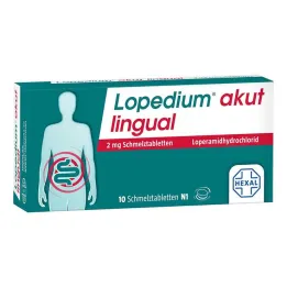 Lopedium ostre językowe 2 mg tabletki ulegające rozpadowi w jamie ustnej, 10 szt