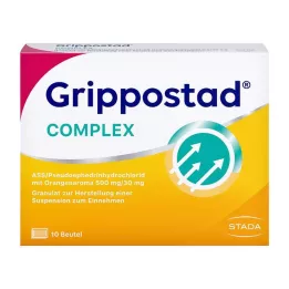 GRIPPOSTAD Kompleks ASS/Pseudoefedryna 500/30 mg Pomarańczowy, 10 szt