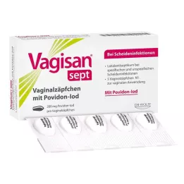 VAGISAN czopki dopochwowe sept z powidonem jodem, 5 szt