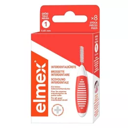 ELMEX Szczoteczki międzyzębowe ISO rozmiar 1 0,45 mm pomarańczowe, 8 szt