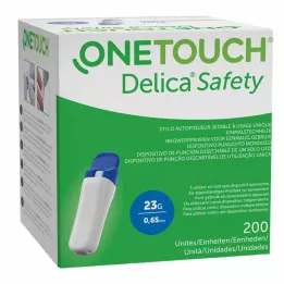 ONE TOUCH Nakłuwacz jednorazowy Delica Safety 23 G, 200 szt