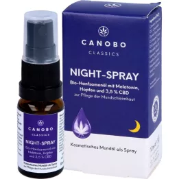 Canobo Night Spray 3.5% Bio CBD z chmielami i melatoniną, 10 ml
