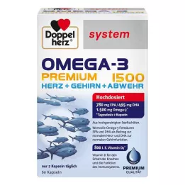 DOPPELHERZ Kapsułki Omega-3 Premium 1500 system, 60 szt