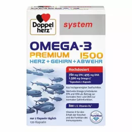 DOPPELHERZ Kapsułki Omega-3 Premium 1500 system, 120 szt
