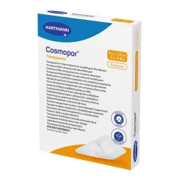 Opatrunek foliowy przezroczysty Cosmopor 5x7,2 cm sterylny, 5 sztuk