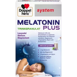 DOPPELHERZ Melatonina Plus granulat do picia system Btl, 30 szt