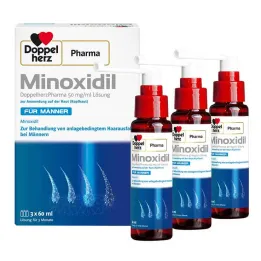 MINOXIDIL DoppelherzPharma 50 mg/ml roztwór dla mężczyzn, 3X60 ml