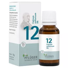 BIOCHEMIE Pflüger 12 Wapń sulfuricum D 6 Glob., 15 g