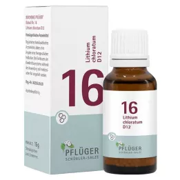 BIOCHEMIE Pflüger 16 Chlorek litu D 12 Glob., 15 g