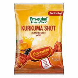 EM-EUKAL Cukierki z nadzieniem z kurkumy bez cukru, 75 g