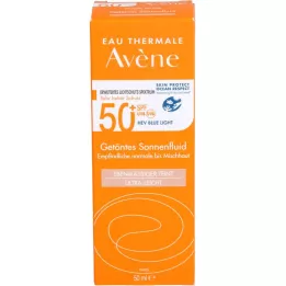 AVENE Płyn do opalania SPF 50+ barwiony, 50 ml
