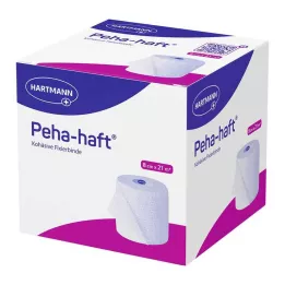 PEHA-HAFT Bandaż mocujący bez lateksu 8 cm x 21 m, 1 szt