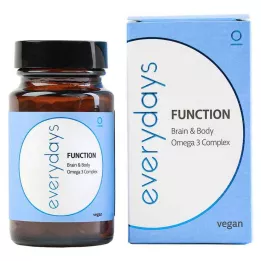 EVERDAYS Funkcja Mózg &amp; Ciało Omega-3 wegańskie WKA, 60 szt