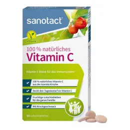 100% Naturalna witamina C Sanotact pastylki do ssania, 30 szt