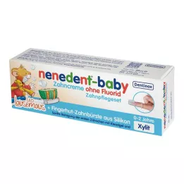 NENEDENT-Pasta do zębów dla niemowląt bez fluoru z zestawem opieki dentystycznej, 20 ml