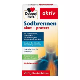 DOPPELHERZ Zgaga ostra+ochrona tabletki do żucia, 20 szt