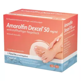 Amorolfine Dexcel 50 mg/ml aktywny składnik lakieru do paznokci (2,5 ml)