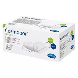 COSMOPOR opatrunek silikonowy na rany 5x7,2 cm, 50 szt