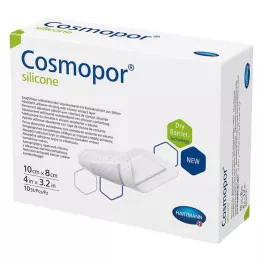 COSMOPOR opatrunek silikonowy na rany 8x10 cm, 10 szt