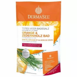 DERMASEL Sól do kąpieli z Morza Martwego Pomarańcza & Drewno cedrowe, 1 P