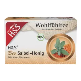 H&amp;S Filtry do miodu szałwiowego organiczne, 20 x 2 g