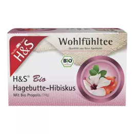 H&amp;S Filtry organiczne z dzikiej róży i hibiskusa, 20 x 3,0 g