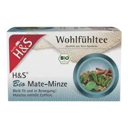 H&amp;S Organiczne torebki filtracyjne Mate Mint, 20 x 1,8 g