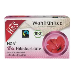 H&amp;S Filtry organiczne z kwiatów hibiskusa, 20 x 1,75 g