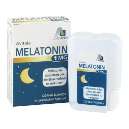 Melatonina 1 mg minitabletki w dozowniku, 120 szt