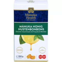 Manuka Zdrowie MgO 400+ Kaszel Bonbons Cytryna, 100 g