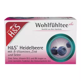 H&amp;S Borówka z witaminami z grupy B cynkiem i selenem Fbtl., 20X2,5 g