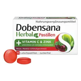 Dobensana Herbal Kirschgeschm.vit.c &amp; Pastylka cynkowa.(16 sztuk)
