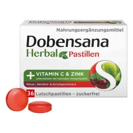 Dobensana Herbal Kirschgeschm.vit.c &amp; Pastylka cynkowa.(36 sztuk)