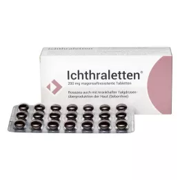 ICHTHRALETTEN 200 mg tabletki dojelitowe, 84 szt