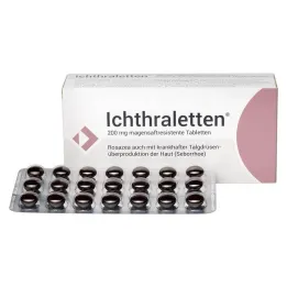 Ichthraletten® 200 mg tabletki na trądzik różowaty, 168 sztuk