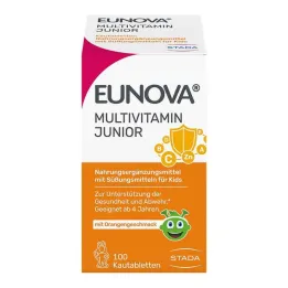 Eunova Junior tabletki do żucia o smaku pomarańczowym, 100 szt