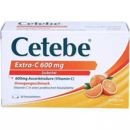 CETEBE Extra-C 600 mg tabletki do rozgryzania i żucia, 30 szt