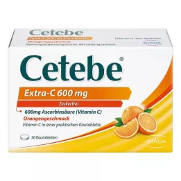 CETEBE Extra-C 600 mg tabletki do żucia, 30 szt