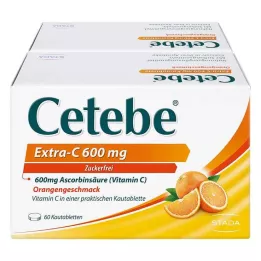CETEBE Extra-C 600 mg tabletki do żucia, 120 szt