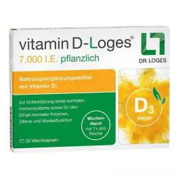 VITAMIN D-LOGES 7000 IU ziołowy tygodniowy depot, 30 szt